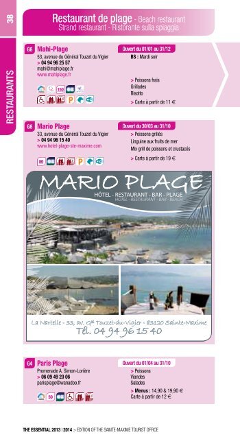 TÃ©lÃ©chargez la brochure - Sainte Maxime