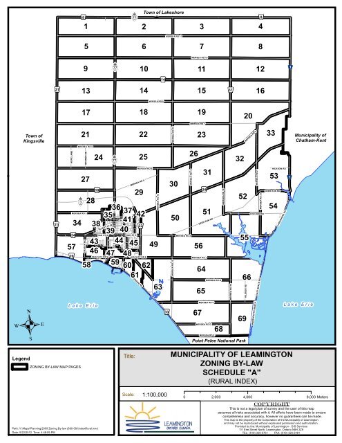 Talbot County Zoning Map Zoning Maps - Municipality Of Leamington