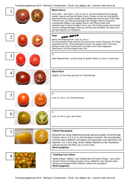 Frankreich ertragreich Kirschtomate a Tomatensamen: Cherrytomate Cerises 13