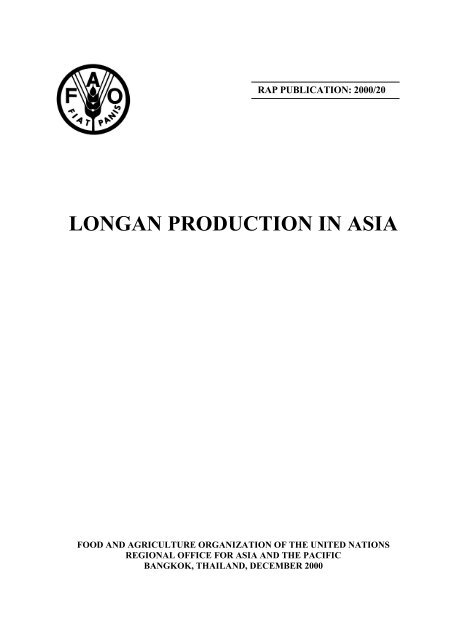 Longan production in Asia - United Nations in Indonesia