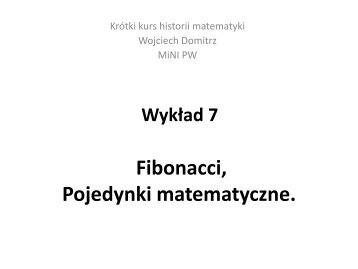 WykÅad 7