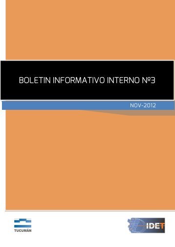 BoletÃ­n Interno NÂº3 - Sitio Oficial de la Provincia de TucumÃ¡n