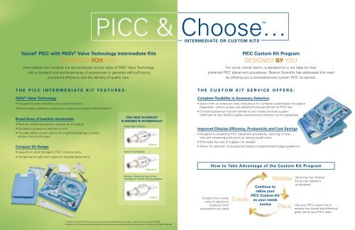 Intermediate and Custom Kits - Vaxcel Â® PICC