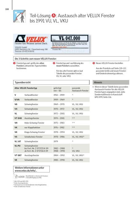 VELUX Gesamtkatalog, gültig ab 1.5.2013