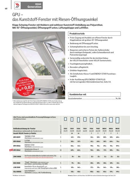 VELUX Gesamtkatalog, gültig ab 1.5.2013