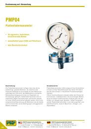 Plattenfedermanometer - PKP Prozessmesstechnik GmbH