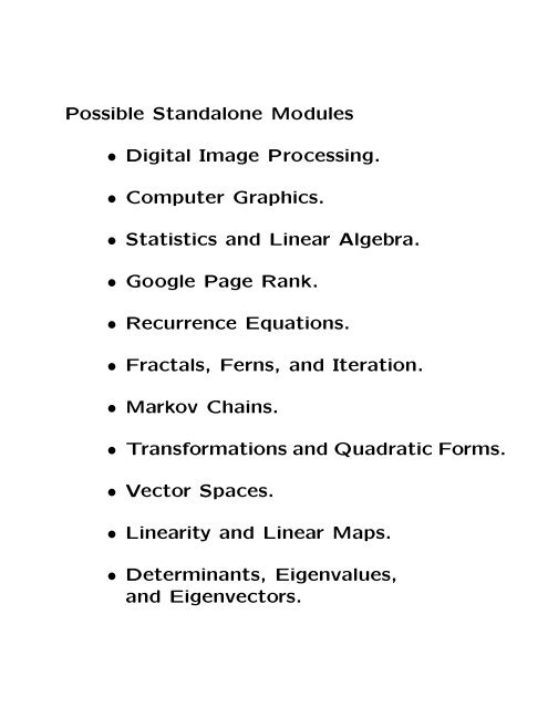 Linear Algebra and Geometry - Education Development Center, Inc.