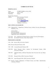 CURRICULUM VITAE - University of Nairobi