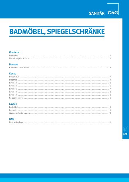 BADMÖBEL, SPIEGELSCHRÄNKE