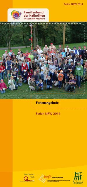 Download: Ferienprogramm 2014 - Pastorale Informationen