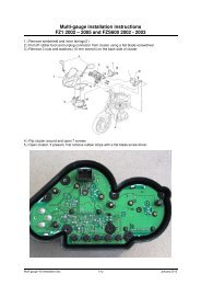 Multi-gauge installation instructions FZ1 2002 â 2005 and FZS600 ...