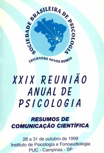 1999 - Sociedade Brasileira de Psicologia