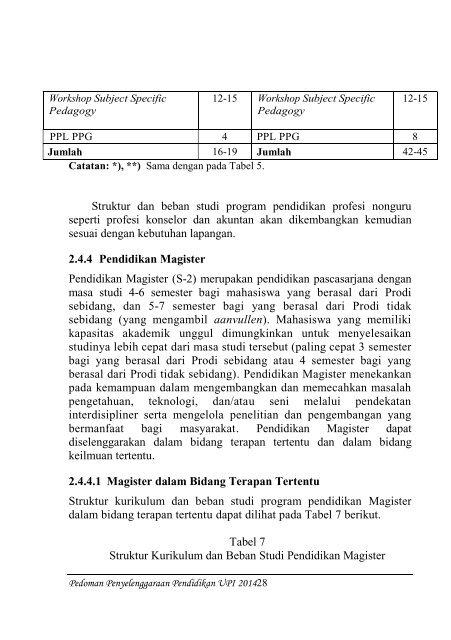 Buku Pedoman Penyelenggaraan Pendidikan UPI Tahun 2014