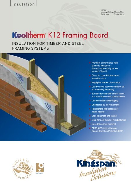K12 Framing Board - Kingspan Insulation - Kingspan Group PLC