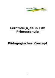 Pädagogisches Konzept - Gemeinde Titz