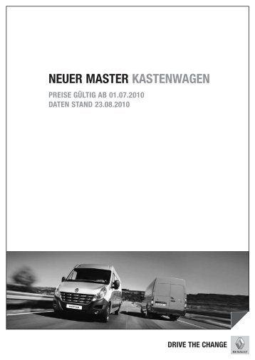 NEUER MASTER KASTENWAGEN - Renault