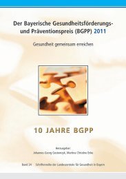 10 Jahre BGPP - Landeszentrale für Gesundheit in Bayern e.V.