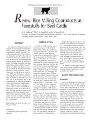 REVIEW: Rice Milling Coproducts as Feedstuffs for Beef Cattle - The ...