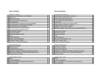 Lernziele - Tertial Innere Medizin.pdf - Medizinische Universität Wien