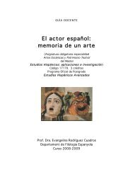 El actor espaÃ±ol - Parnaseo - Universitat de ValÃ¨ncia