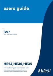 users guide isar - Ideal Heating