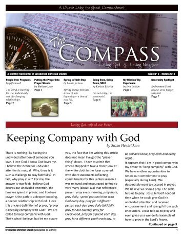 Newsletter - Creekwood Christian Church