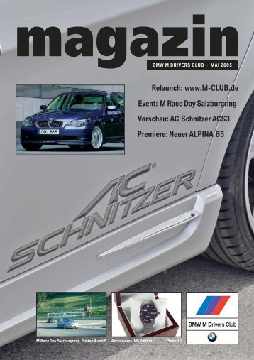 M CLUB MAGAZIN 2/05 - BMW M Drivers Club eV