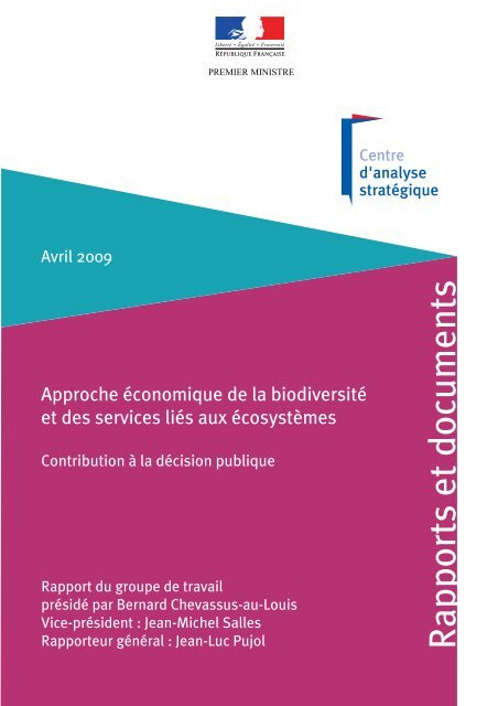 Approche Ã©conomique de la biodiversitÃ© et des ... - Oeconomia.net
