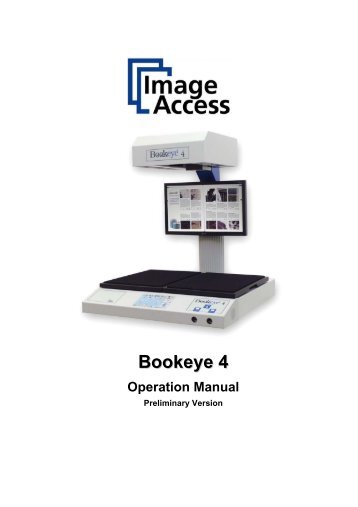 Bookeye 4 Operation Manual - Image Access Inc.