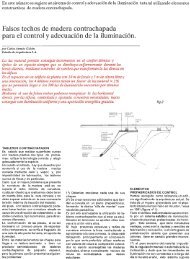 Falsos techos de madera contrachapada para el control y ...