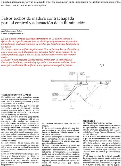 Falsos techos de madera contrachapada para el control y ...