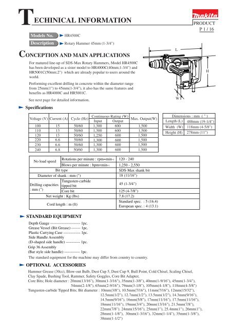 View Service Manual (PDF format 1676 KB) - Tool Parts Direct . com