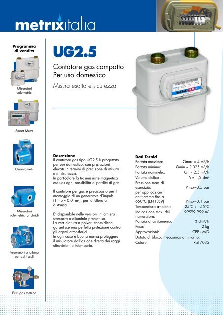 Contatori Membrana G2.5 - Watergas