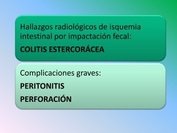 impactación fecal complicada