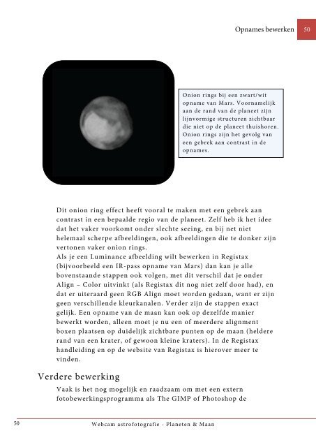 Webcam astrofotografie - Werkgroep Maan en Planeten