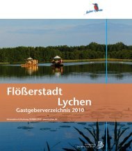 Flößerstadt Lychen Gastgeberverzeichnis 2010