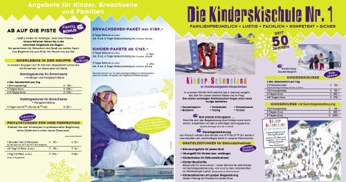 Folder Skischule - Sport Kornberger