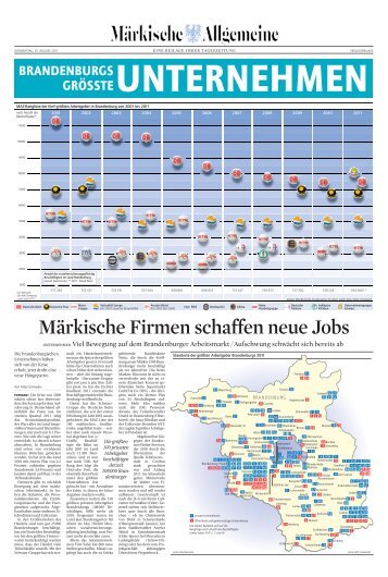 Brandenburgs größte Unternehmen - Märkische Allgemeine