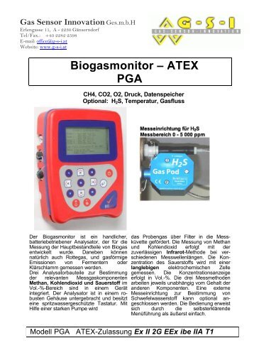 Datenblatt zum BM2000 (pdf) - Gas Sensor Innovation