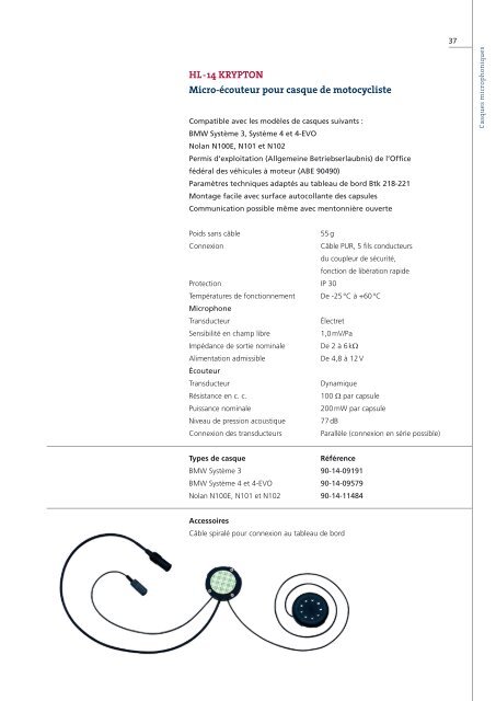 Casques microphoniques - HOLMCO