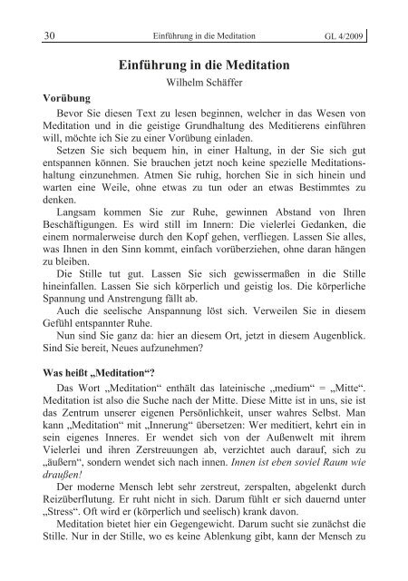 GL 4/2009 - der Lorber-Gesellschaft eV