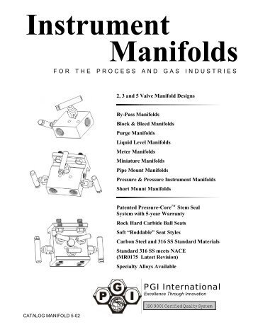 Manifold - PGI International