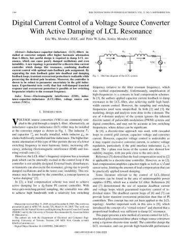 Digital Current Control of a Voltage Source Converter With Active ...