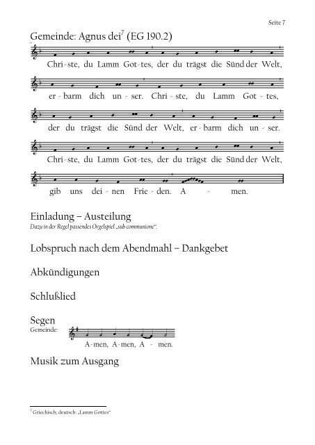 Die Liturgie mit kurzen ErlÃ¤uterungen finden Sie auch