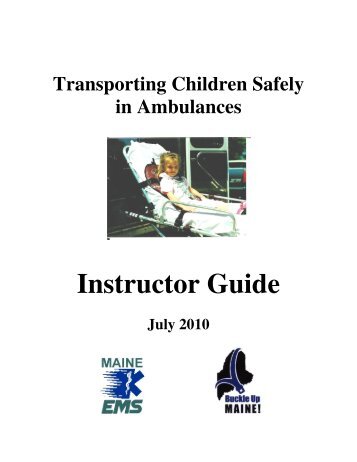 Tcsia Instructor Guide 2010 - Maine.gov