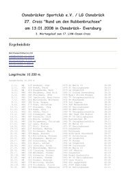 Osnabrücker Sportclub e.V. / LG Osnabrück 27. Cross 