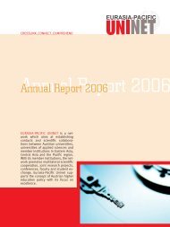 EURASIA-PACIFIC UNINET - ANNUAL REPORT