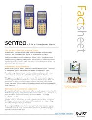 The Senteo interactive response system Create ... - Frostline Inc.