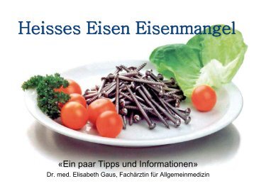 Referat Eisenmangel â Dr. med. Elisabeth Gaus - LZ Lauftreff