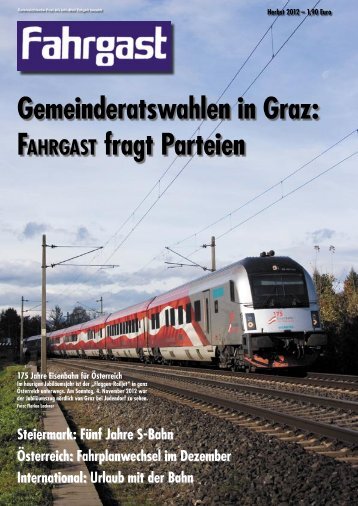 Fahrgast Zeitung - FAHRGAST Steiermark